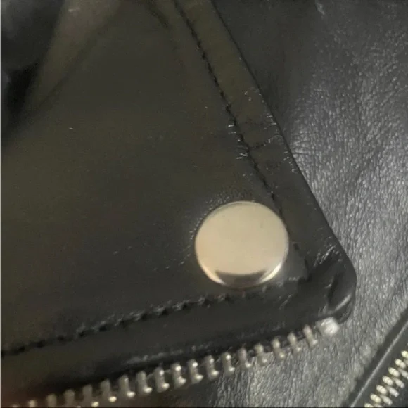 New Unisex Leather Jacket Goat Skin  High Quality Size Medium Roxa leather. - Picture 4 of 14